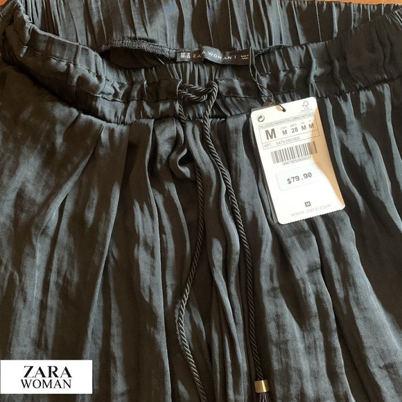 ZARA Women Collection High rise Pleated Wide Leg - Picture 3 of 3